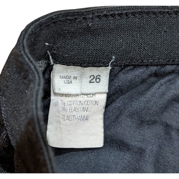 Helmut Lang Women's Charcoal Black Jeggings Size 26 - Picture 6 of 7